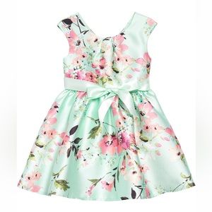 Zunie Print Sleeveless Mikado Dress